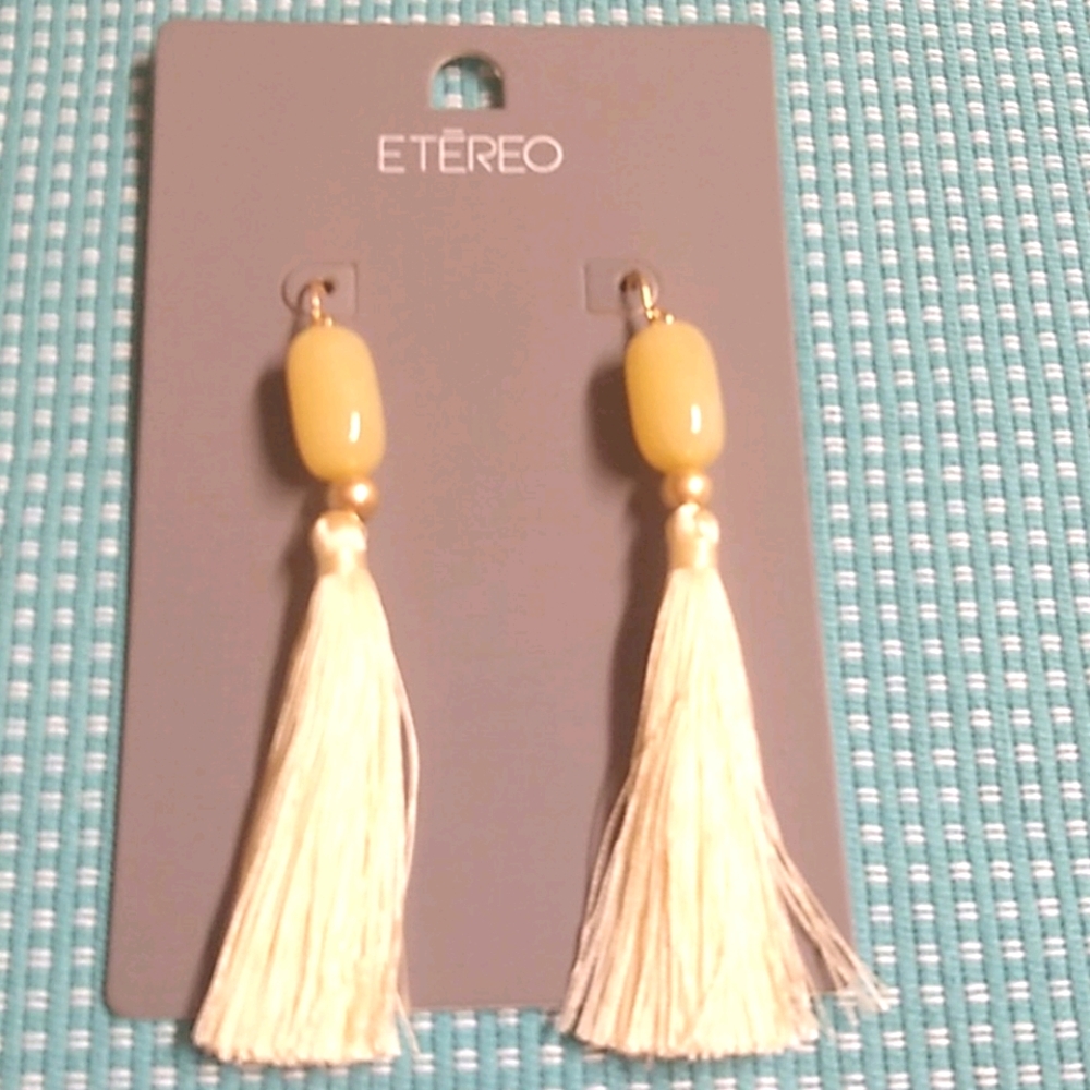 😻 3 For $15 Off White & Creamy Bead Tassels
